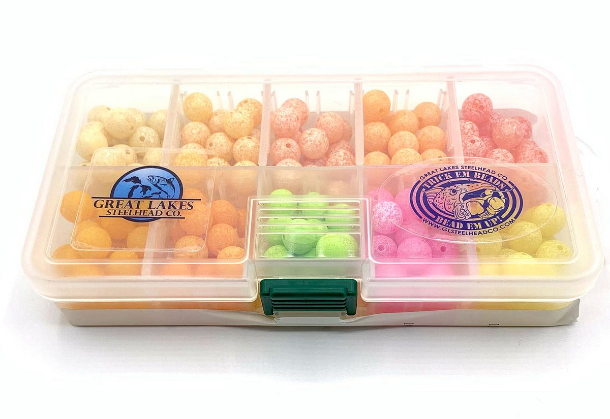 Great Lakes Steelhead Co. 10mm Scrambled Bead Guide Box – Never Quit Fishing