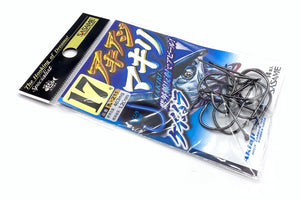 SASAME Suicide Octopus Hook, Black Nickel UV Coating, N-211